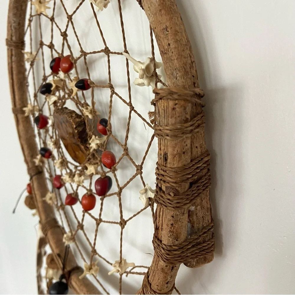 Handmade Unique Peruvian Ayahuasca Root‎ Ceremony Dream Catcher
